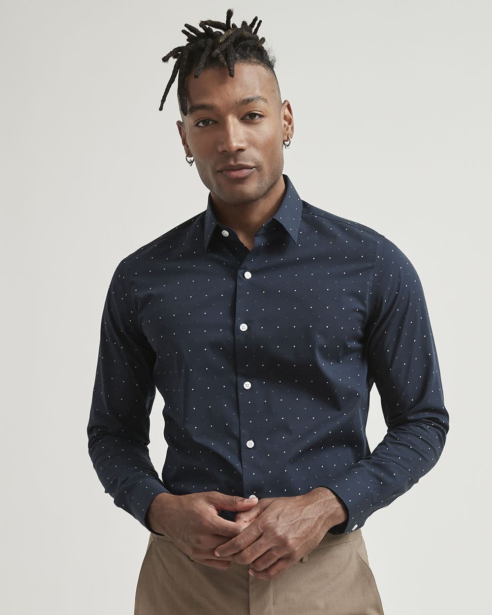 Tailored Fit Dress Shirt with Micro Dots RW&CO.