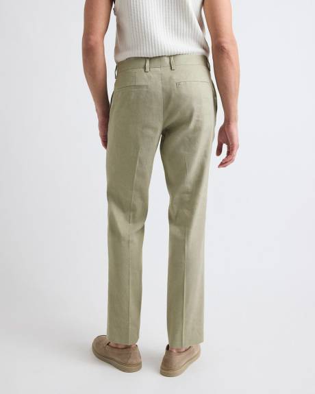 Tailored-Fit Sage Linen-Blend Suit Pant
