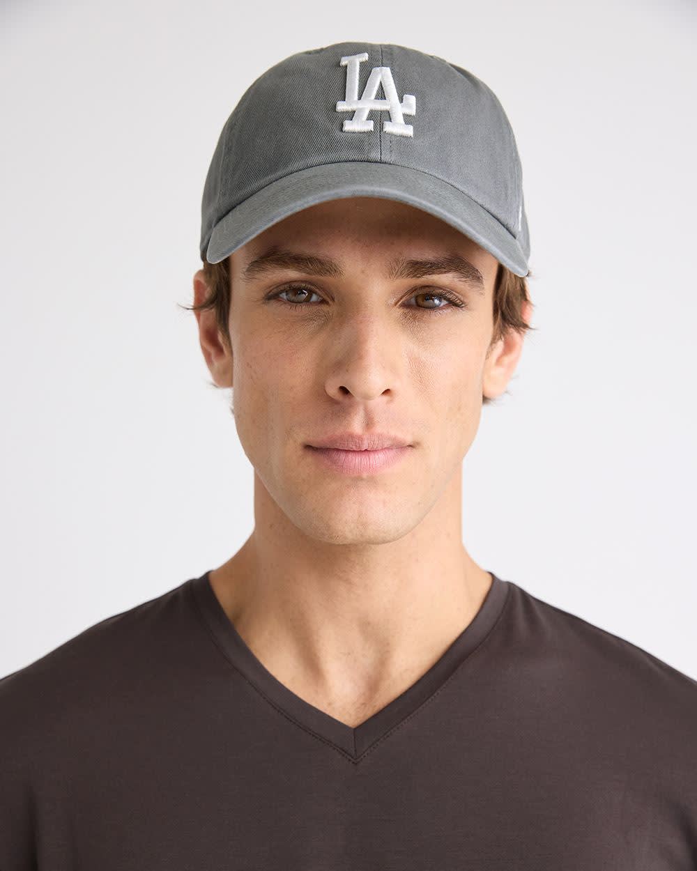 Grey Classic '47 Clean Up Cap - LA Dodgers