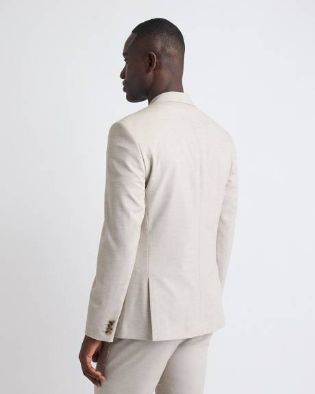 Veston de Complet à Coupe Étroite en Tissu Technique