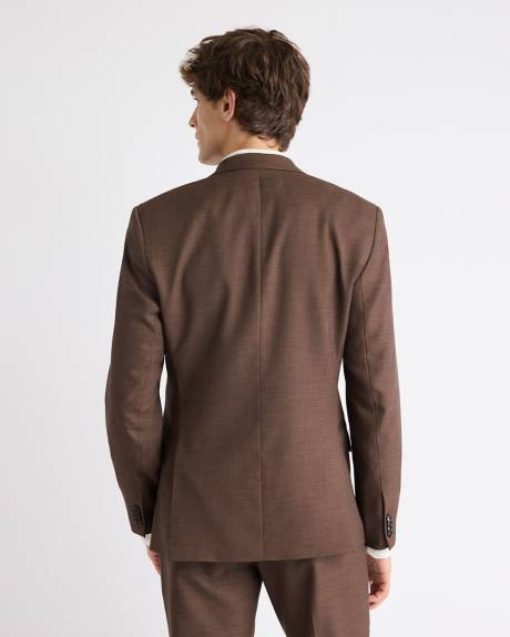 Slim-Fit Brown Suit Blazer