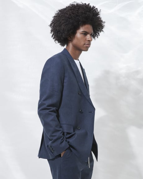 Linen Double-Breasted Blazer