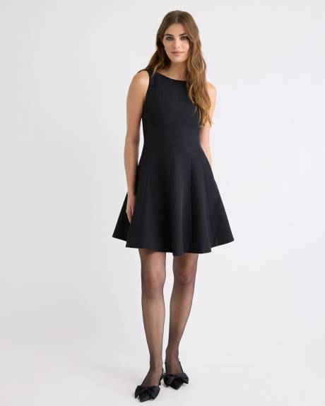 Sleeveless Mini Dress with Open Back