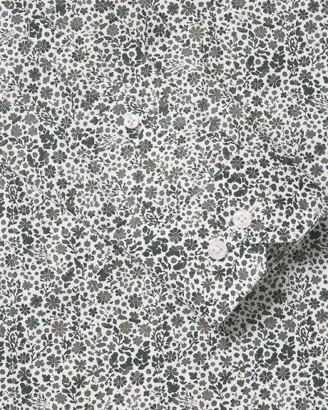 Chemise Habillée à Coupe Étroite à Motif Floral