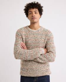 Textured Marled-Wool Sweater