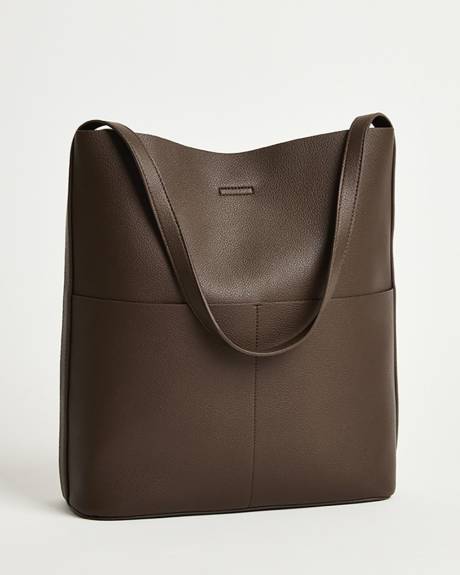 Faux Leather Tote Bag