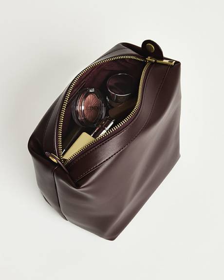 Faux Leather Bucket Bag