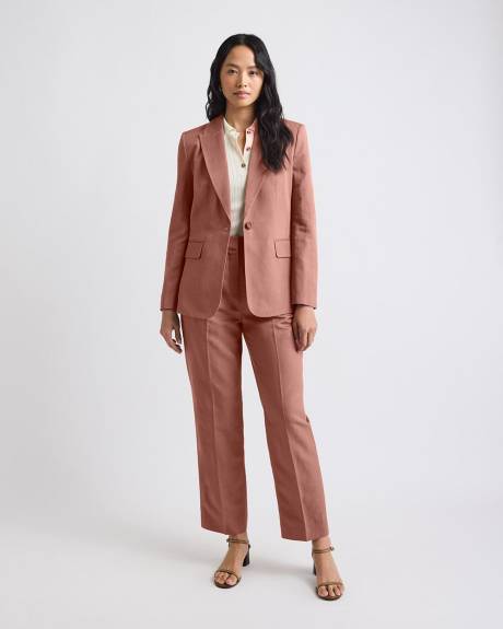 Russet One-Button Blazer