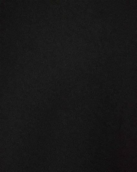 Haut à Manches Très Courtes à Col Montant Drapé à Détail Croisé