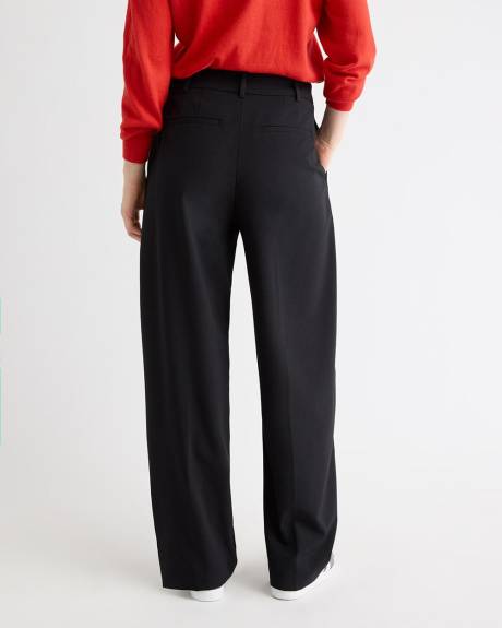 Twill High-Rise Barrel Pant