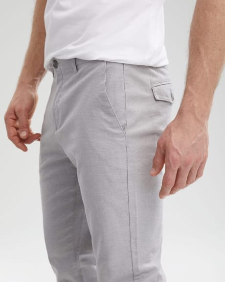 Pantalon Chino Classique Texturé Coupe Étroite - 30''
