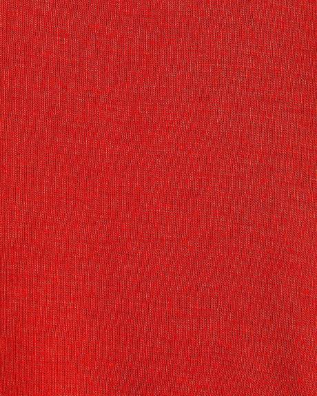 Wool-Blend Scoop-Neck Long-Sleeve Top