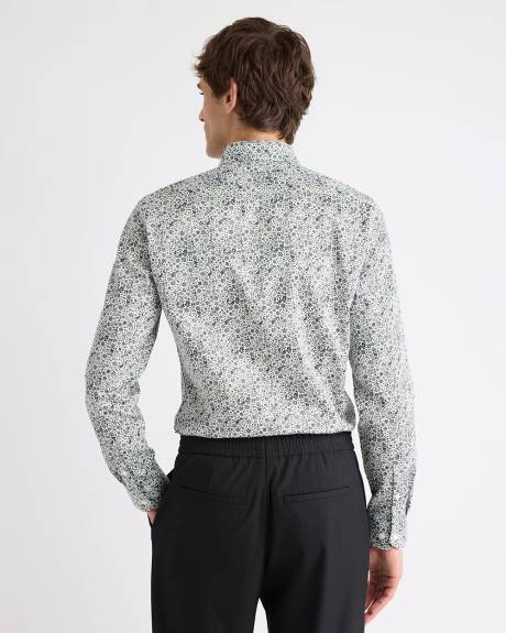 Chemise Habillée à Coupe Étroite à Motif Floral
