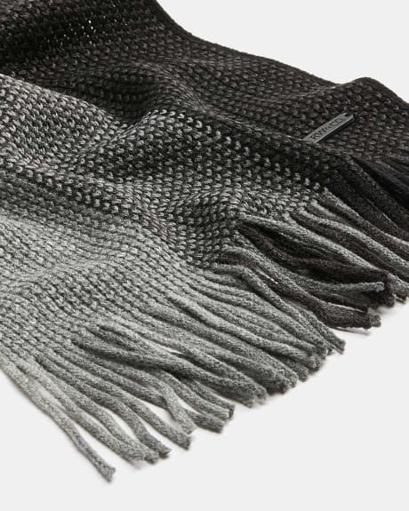 Charcoal Colour Block Scarf