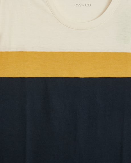 Crew-Neck Colourblock T-Shirt