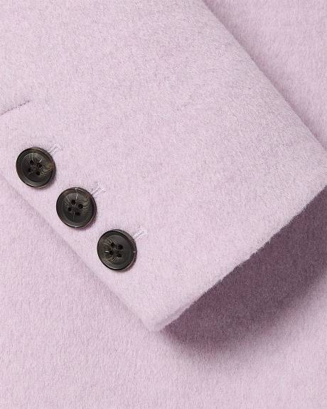 Classic Wool-Blend Three-Button Coat