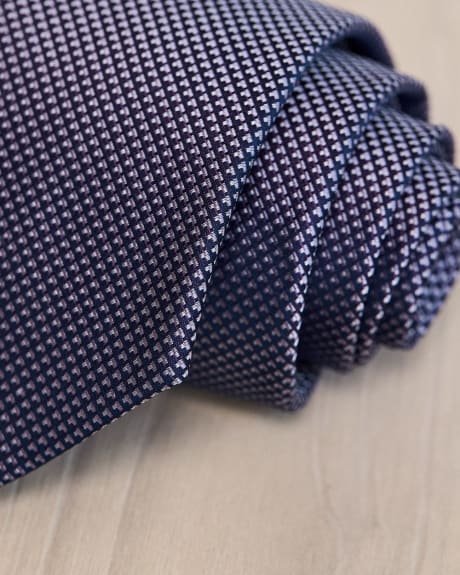 Regular Tie with Geometric Pattern