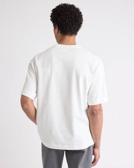 T-Shirt Ample à Manches Courtes et Col Rond