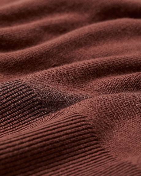 Long Buttoned-Down Sweater Vest