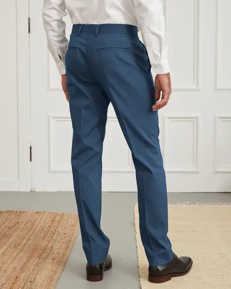 Pantalon de Complet Bleu Acier à Coupe Étroite - 32"