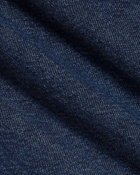 Wide-Leg Denim Pants with Elastic Waistband