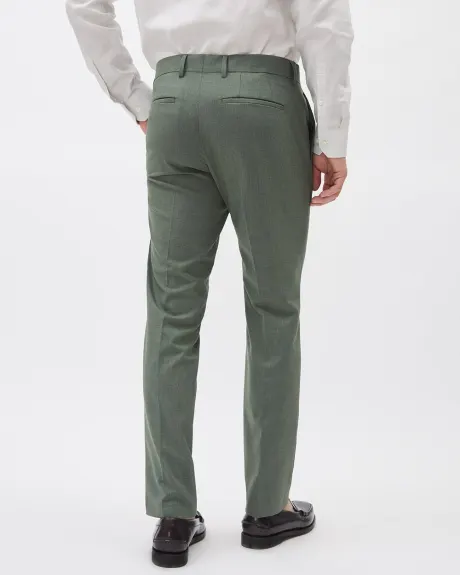 Pantalon de Complet Vert à Coupe Étroite