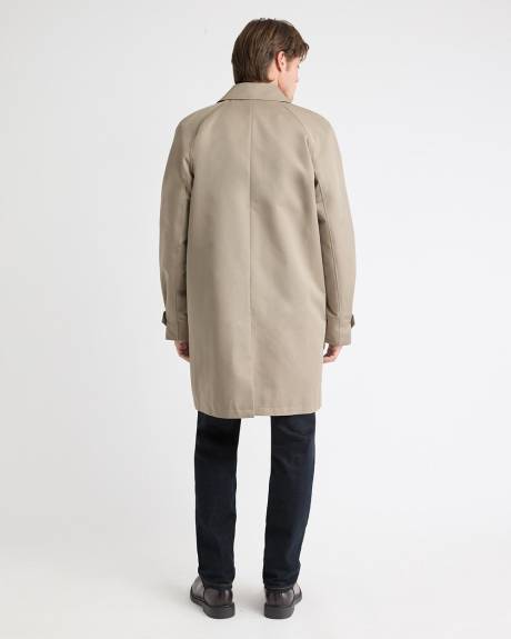 Classic Mackintosh Coat with Shirt Collar