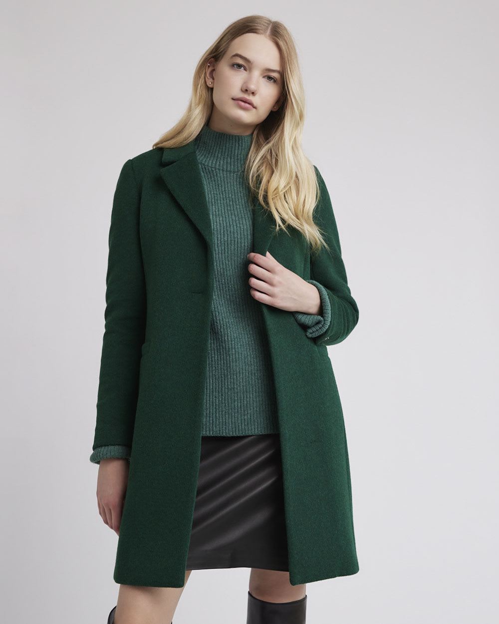 Classic One-Button Wool Coat | RW&CO.