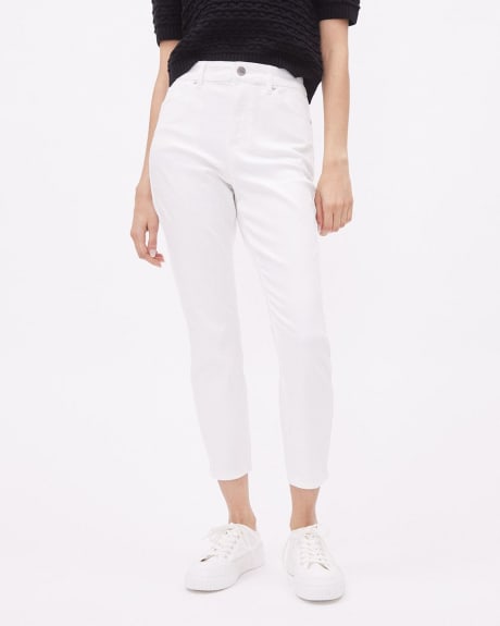 Solid High-Rise Cropped Natalie Jegging