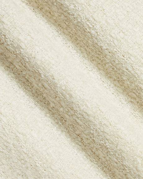 Cropped Tweed Bomber Jacket