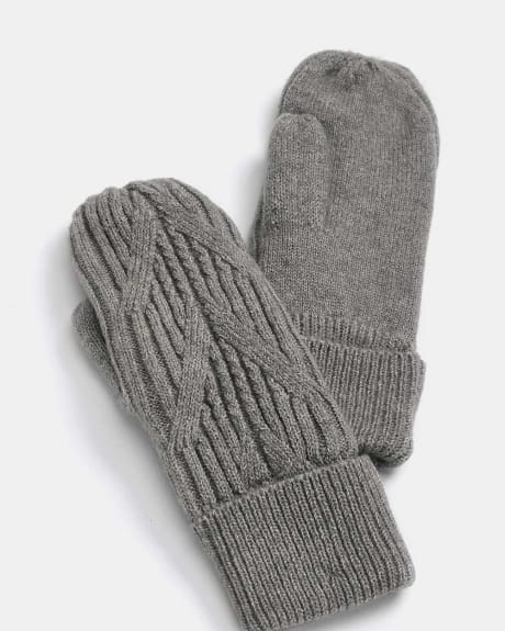 Knitted Fleece Lined Mittens