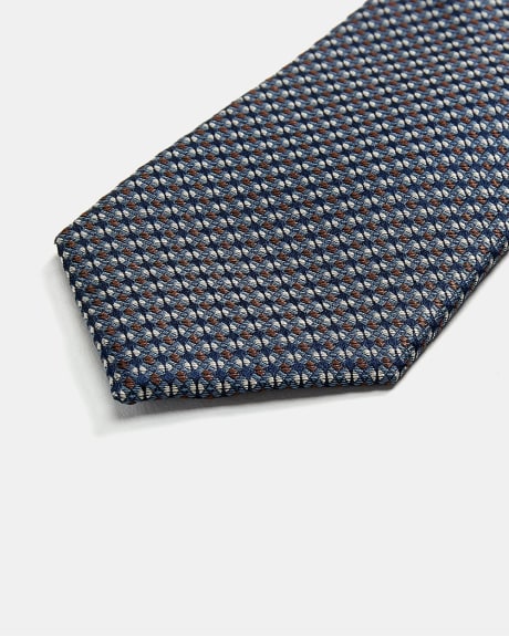 Cravate Sarcelle Régulière à Micro Imprimé