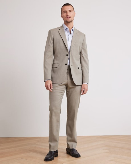 Tailored-Fit Brushed Suit Pant