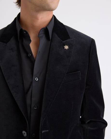 Tailored Fit Velvet Suit Blazer