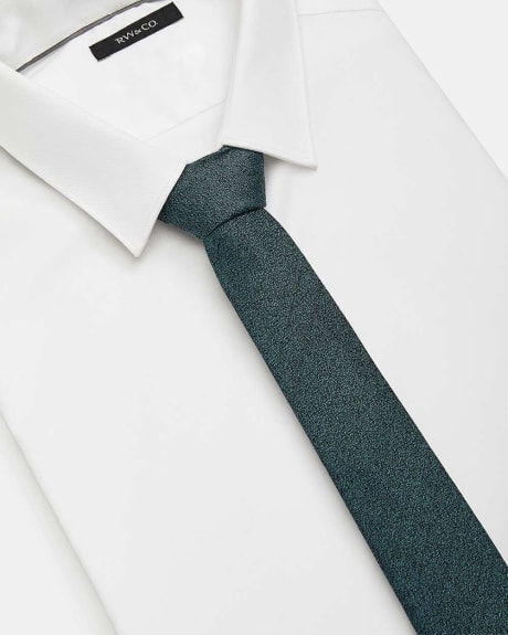 Skinny Textured Silk Tie