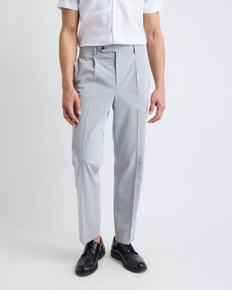 Pantalon de Complet Gris P&acirc;le &agrave; Coupe D&eacute;contract&eacute;e