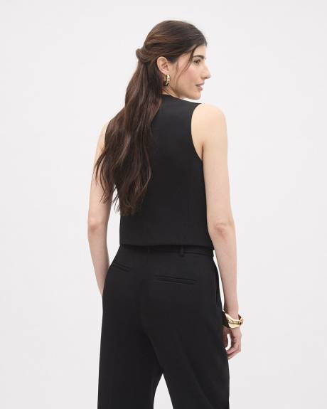 Sleeveless Satin Vest