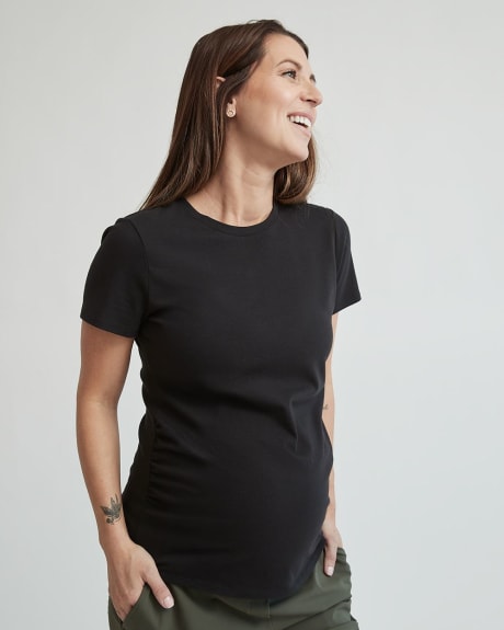 CLEARANCE L Thyme Maternity Feeding Tank in Black with Adjustable
