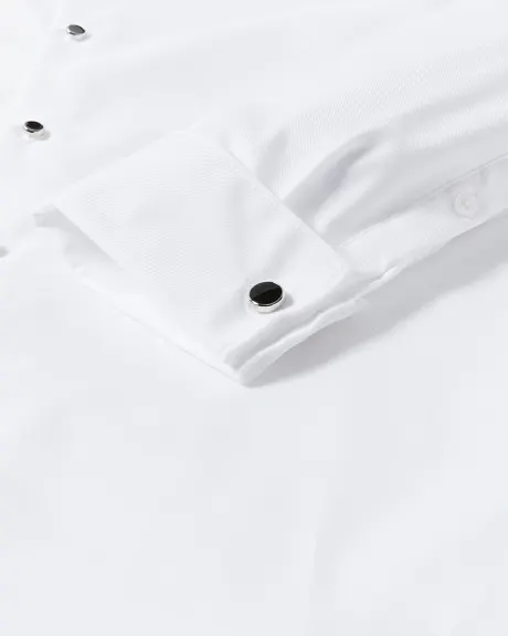 White Tuxedo Dress Shirt