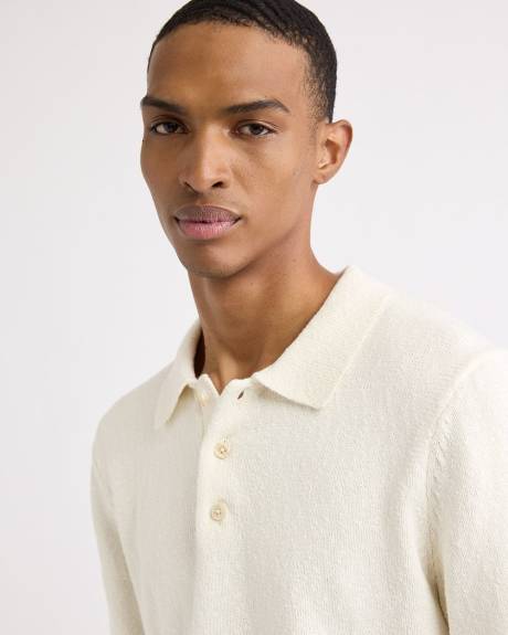 Pull Polo &agrave; Manches Longues
