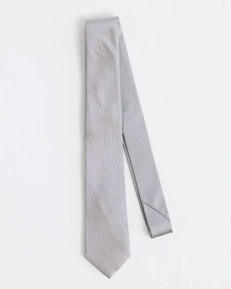 Cravate Étroite Grise