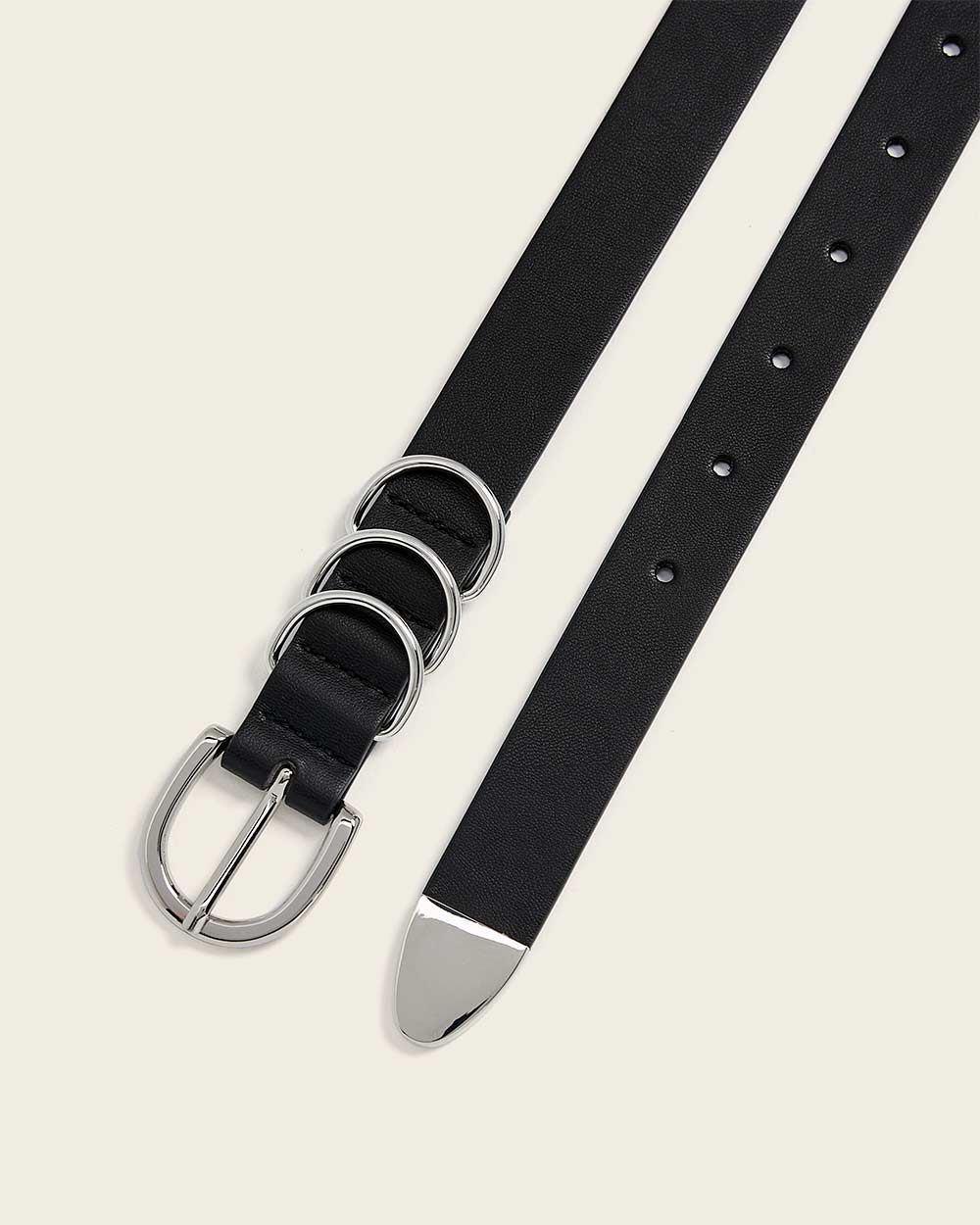 Faux Leather Metal Tip Belt | RW&CO.