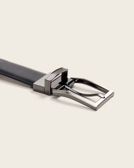 Ceinture R&eacute;versible en Cuir V&eacute;g&eacute;talien Extensible