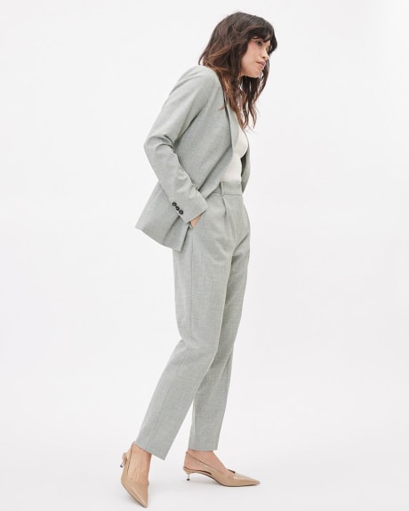 Two-Tone Tapered-Leg High-Rise Pant