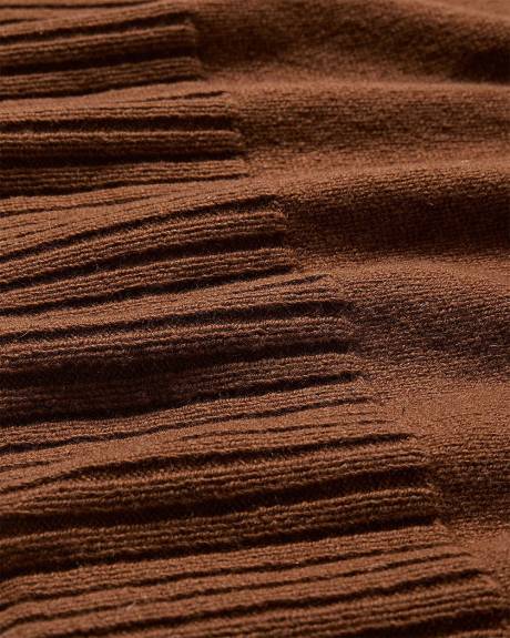 Merino Wool High-Neck Sweater Dress