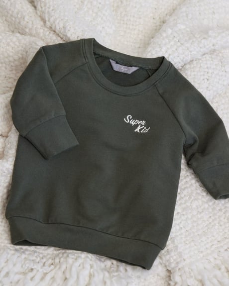 Pull « Super Kid » en French Terry - Thyme Maternité