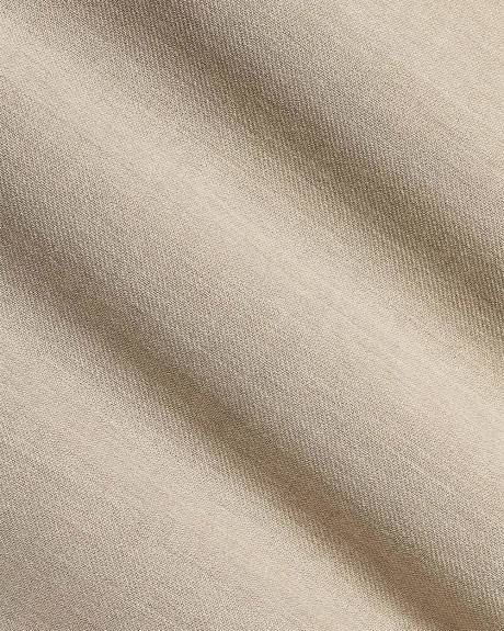 Slim-Fit Beige Suit Pant