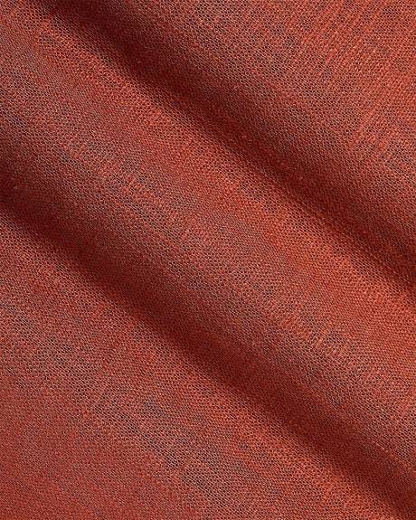 Linen-Blend Faux-Wrap Mini Skirt