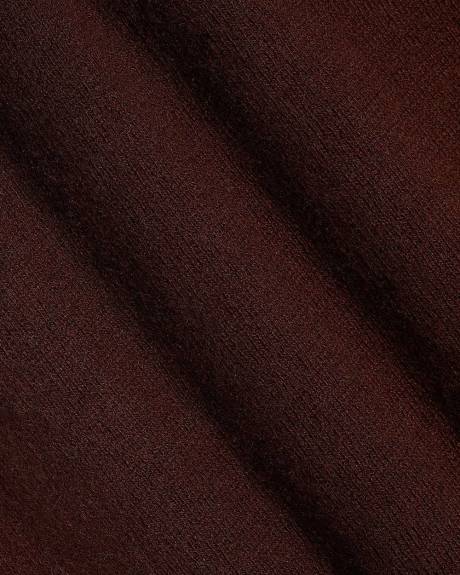 Pull Uni &agrave; Manches Longues et Col Rond