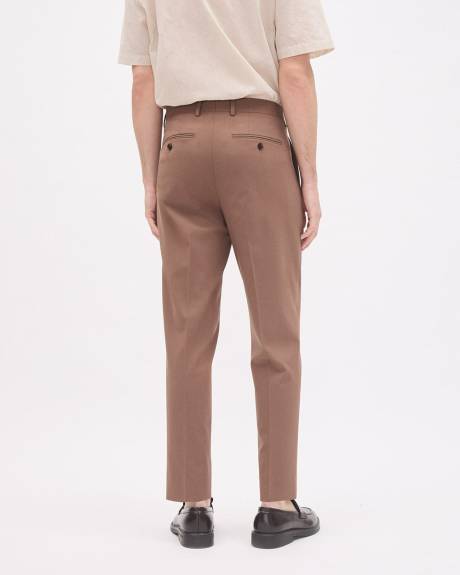 Pantalon de Complet Terracotta &agrave; Jambe Fusel&eacute;e